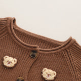 MiniCuddle meisjes tweedelige winterset met schattige beertjesprint, gemaakt van warme en zachte stof – comfortabele en knusse outfit voor koude dagen.