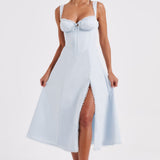 Elegante Midi Jurk met Split