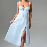 Elegante Midi Jurk met Split