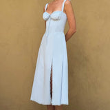 Elegante Midi Jurk met Split