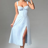 Elegante Midi Jurk met Split
