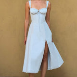 Elegante Midi Jurk met Split