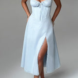 Elegante Midi Jurk met Split