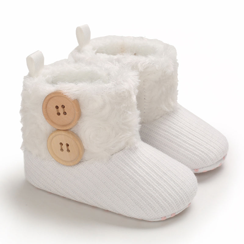 CozyGirls kleine anti-slip winterlaarzen voor meisjes – warme, comfortabele en veilige laarzen voor dagelijks gebruik tijdens koude dagen.