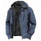 Heren winterjas met slim fit en zachte voering