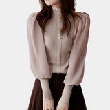 Jovana – Elegante gebreide top voor dames – Stijlvolle en veelzijdige top met een verfijnde pasvorm, perfect voor zowel casual als chique outfits. Ideaal voor laagjes in het koude seizoen of een comfortabele, stijlvolle look.