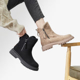 Sofia warme dameslaarzen met rits in diverse kleuren – zachte voering, comfortabele pasvorm en stijlvolle winterlook.