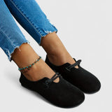 Ballerina Instappers met Strikdetail