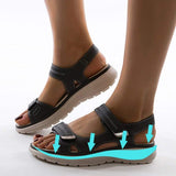 Dames Sandalen met Dubbele Klittenbandsluiting