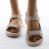 Dames Sandalen met Dubbele Klittenbandsluiting