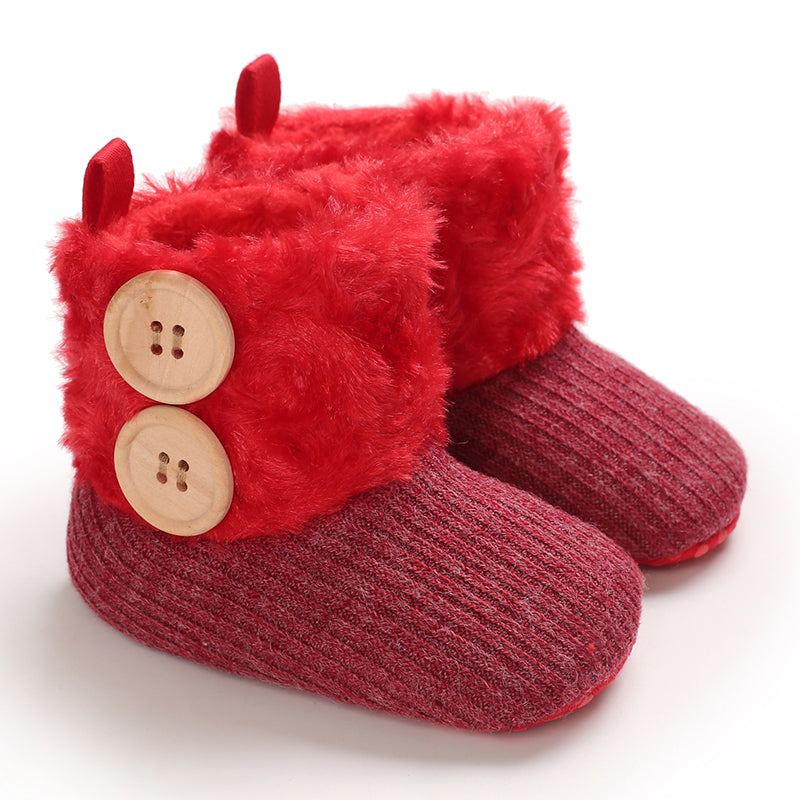 CozyGirls kleine anti-slip winterlaarzen voor meisjes – warme, comfortabele en veilige laarzen voor dagelijks gebruik tijdens koude dagen.